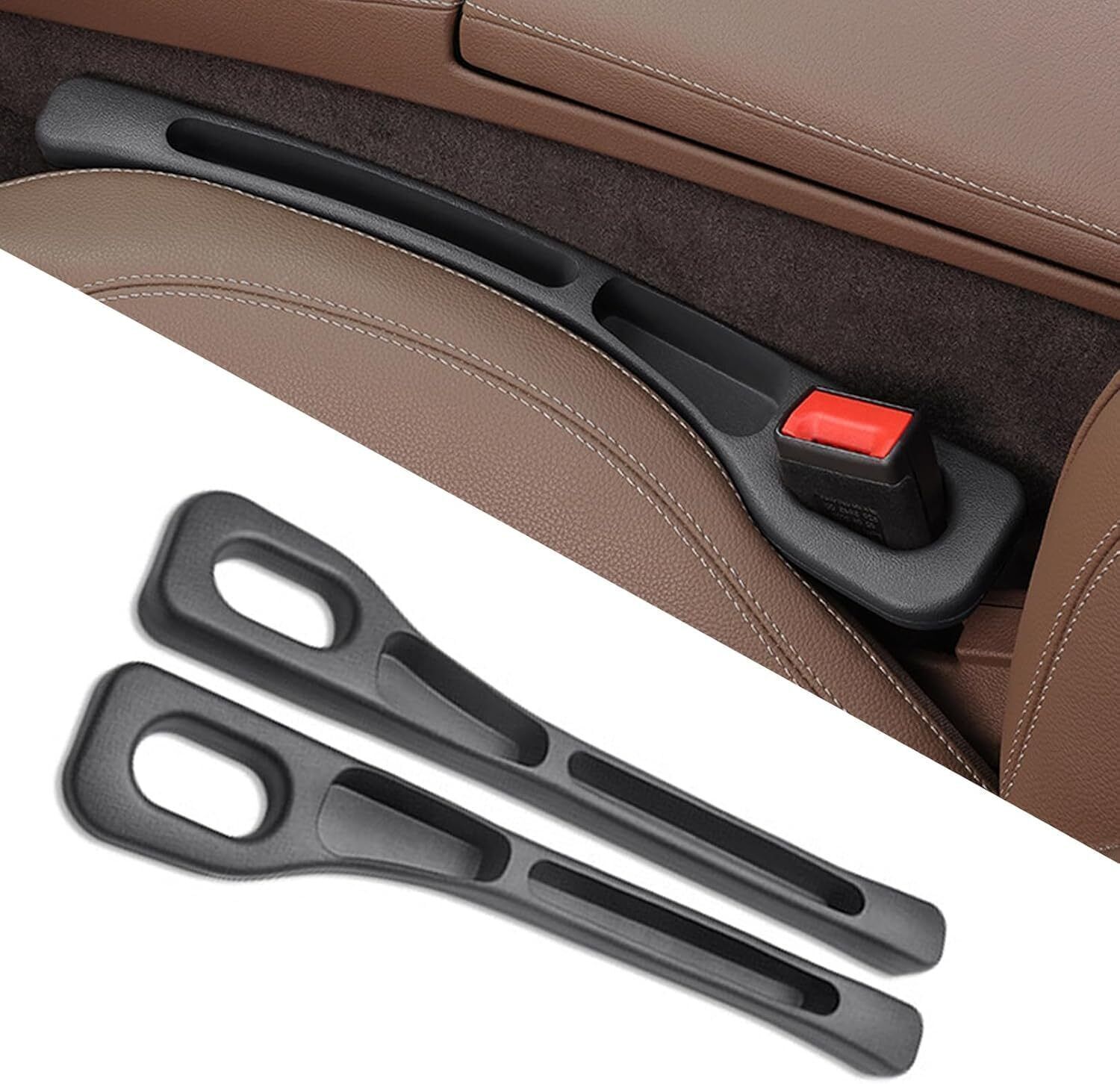 minimates Car Seat Gap Filler Car Organizer Gap Filler Between Seat and Console Car Side Seat Catcher-picture-20