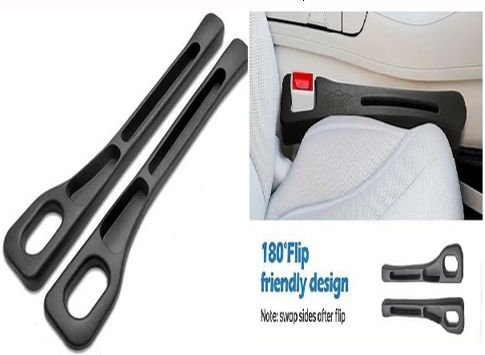Car Seat Gap Filler Organizer Black Console Storage Pack of 2 X36 Car Bin-image-48