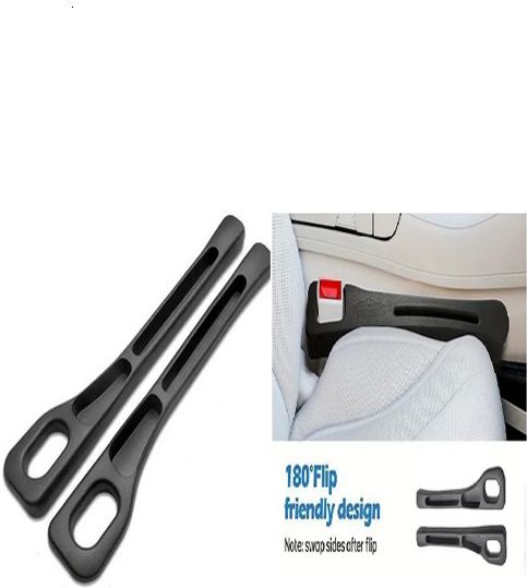 Car Seat Gap Filler Organizer Black Console Storage Pack of 2 X491 Car Bin-image-49