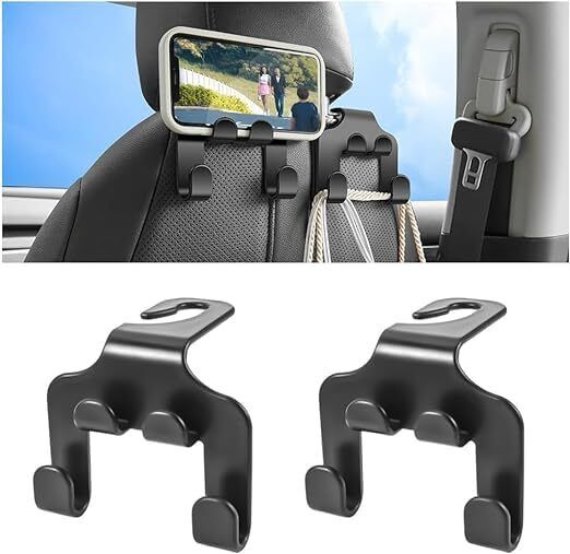 cypat 2 Pcs Car Back Seat Headrest Hanger Hook Car Multi Pocket-picture-16
