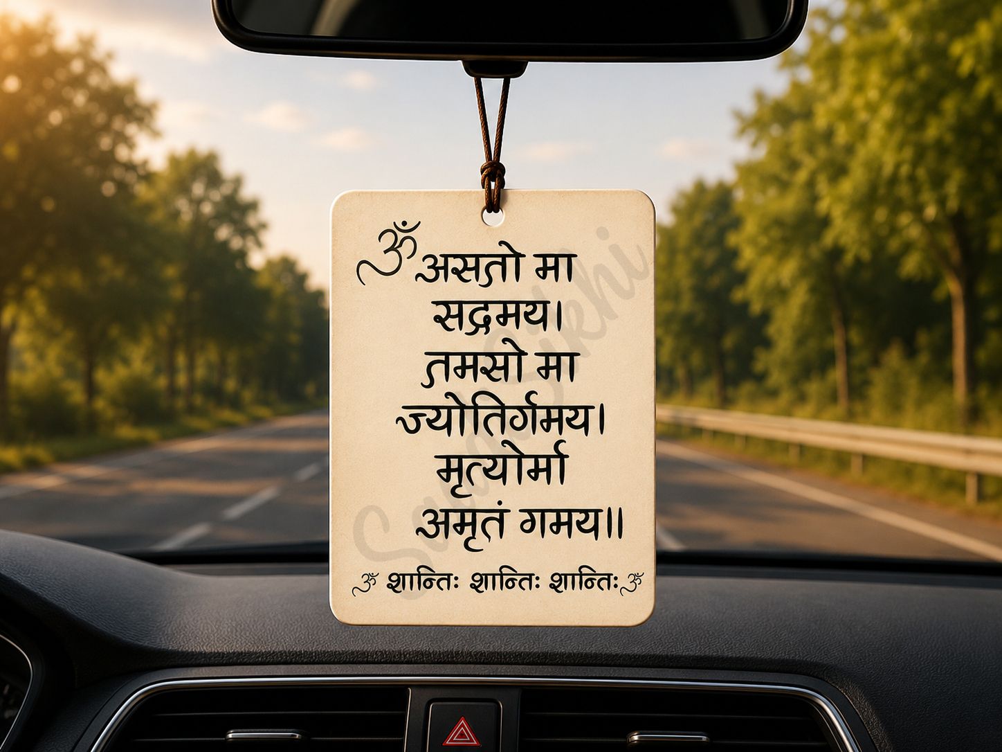 Lord Ganesha Prayer Car Hanging Spiritual Car Dashboard Decor | (ACH-066) Car Hanging Ornament-image-45