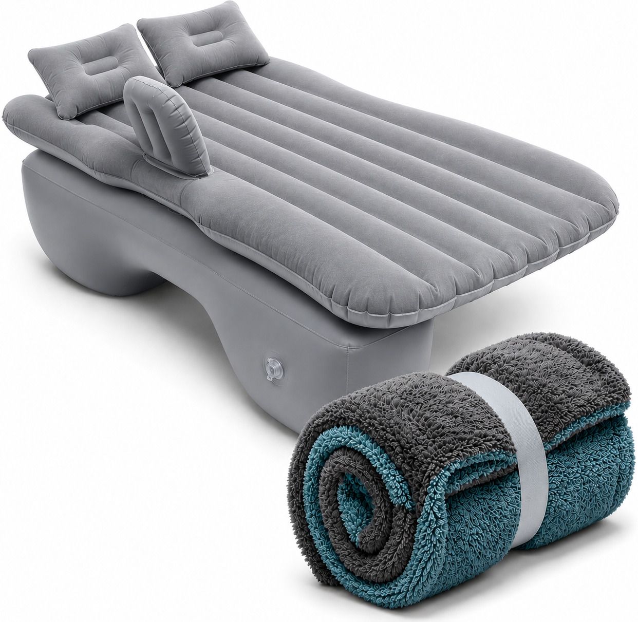 kavya enterprise Premium Universal Car Inflatable Mattress Premium Car Inflatable Air Mattress Combo with Cleaning Microfiber Towel Car Inflatable Bed-picture-31