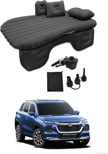 maties Car Air Inflatable Car Bed Mattress Airbed Overnighter Black 102 For Tourism Outdoor Camping Swimming Pool for Maruti Grand Vitara Black Color Car Inflatable Bed-picture-19