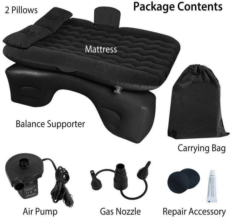 dealora AIR CAR BED -BLACK -99 Car Inflatable Bed-picture-14