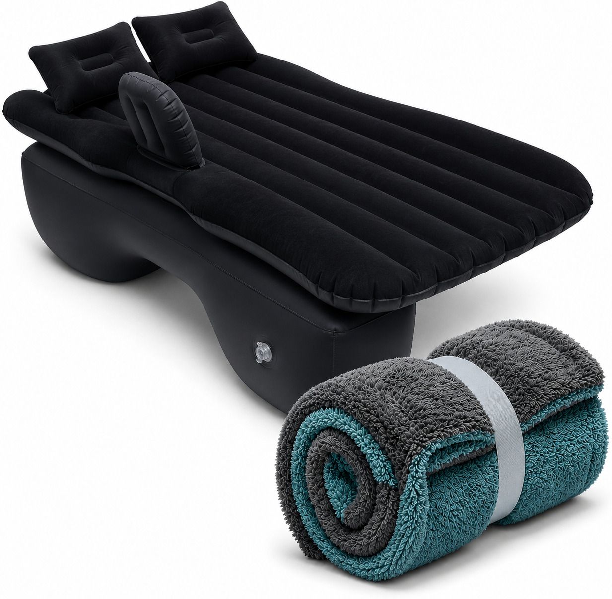 dealora Premium Universal Car Inflatable Mattress with 2 Pillows & Repair Kit Premium Car Inflatable Air Mattress Combo with Cleaning Microfiber Towel Car Inflatable Bed-picture-14