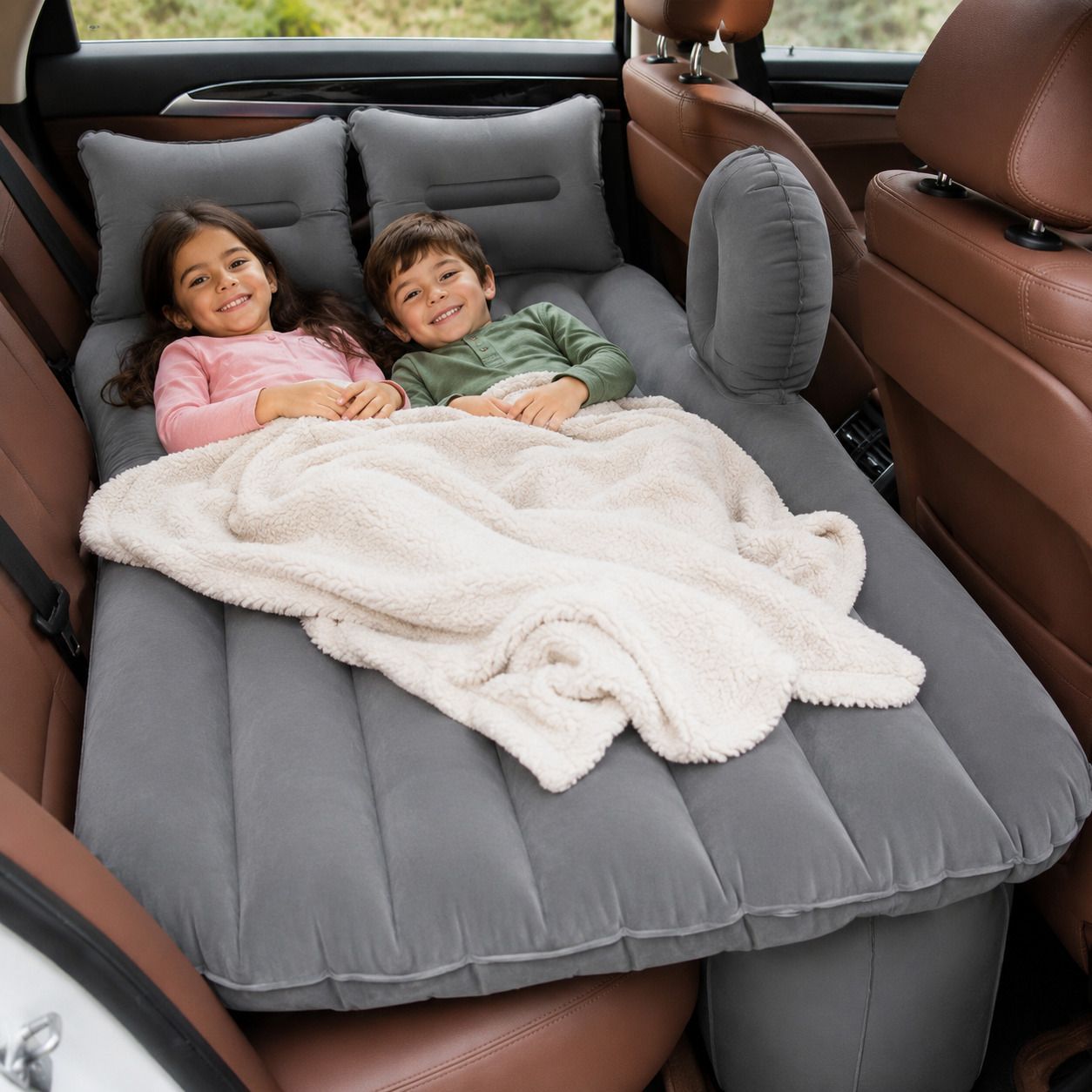 kkimportant CAR_BED_GREY_20 Car Inflatable Bed-picture-45