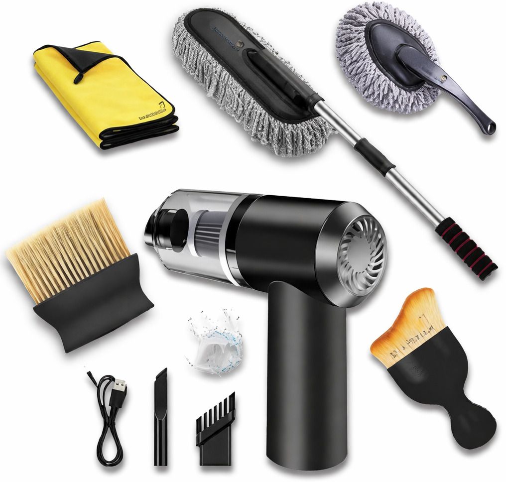 6-in-1 Car Cleaning & Mini Vacuum Cleaner Kit CCK-06PRO Vehicle Interior Cleaner-image-44
