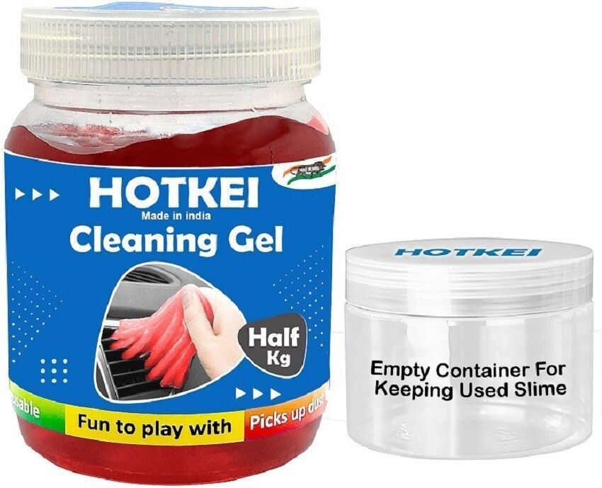 Rose (500 gm) Half Kg Multipurpose Car Ac Vent Interior Dashboard Cleaning Slime Gel Car Interior Reusable Cleaning Vehicle Interior Cleaner-image-36