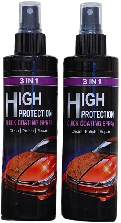 3 in 1 High Protection Quick Car Coating Spray Cleans, Polishes and Shine Car Coating Polish for Dashboard, Quick Car Coating Spray, Vehicle Interior Cleaner-image-23