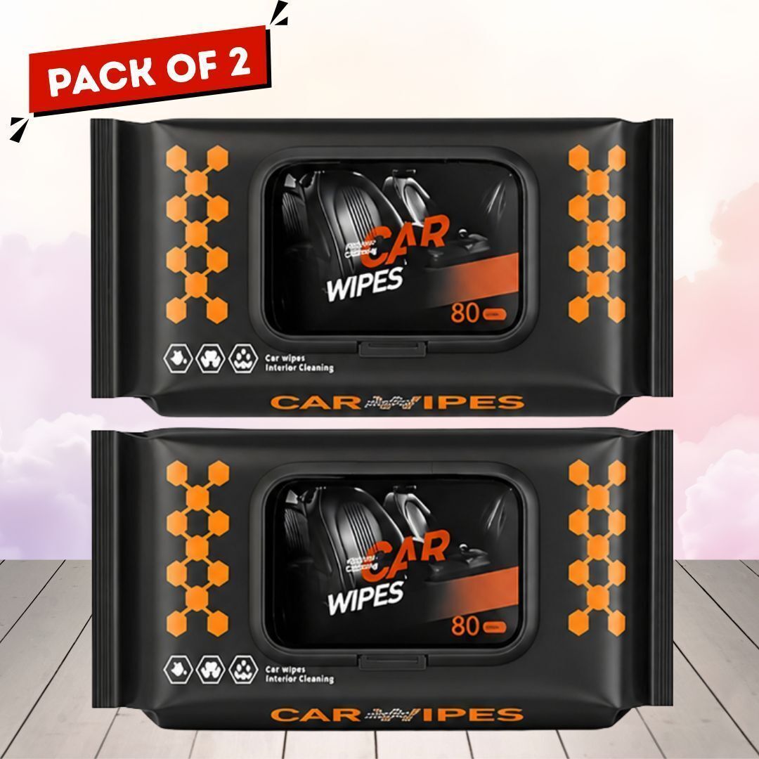 Leaves no residue Fast Shine Wipes 2 PCS Vehicle Interior Cleaner-image-30