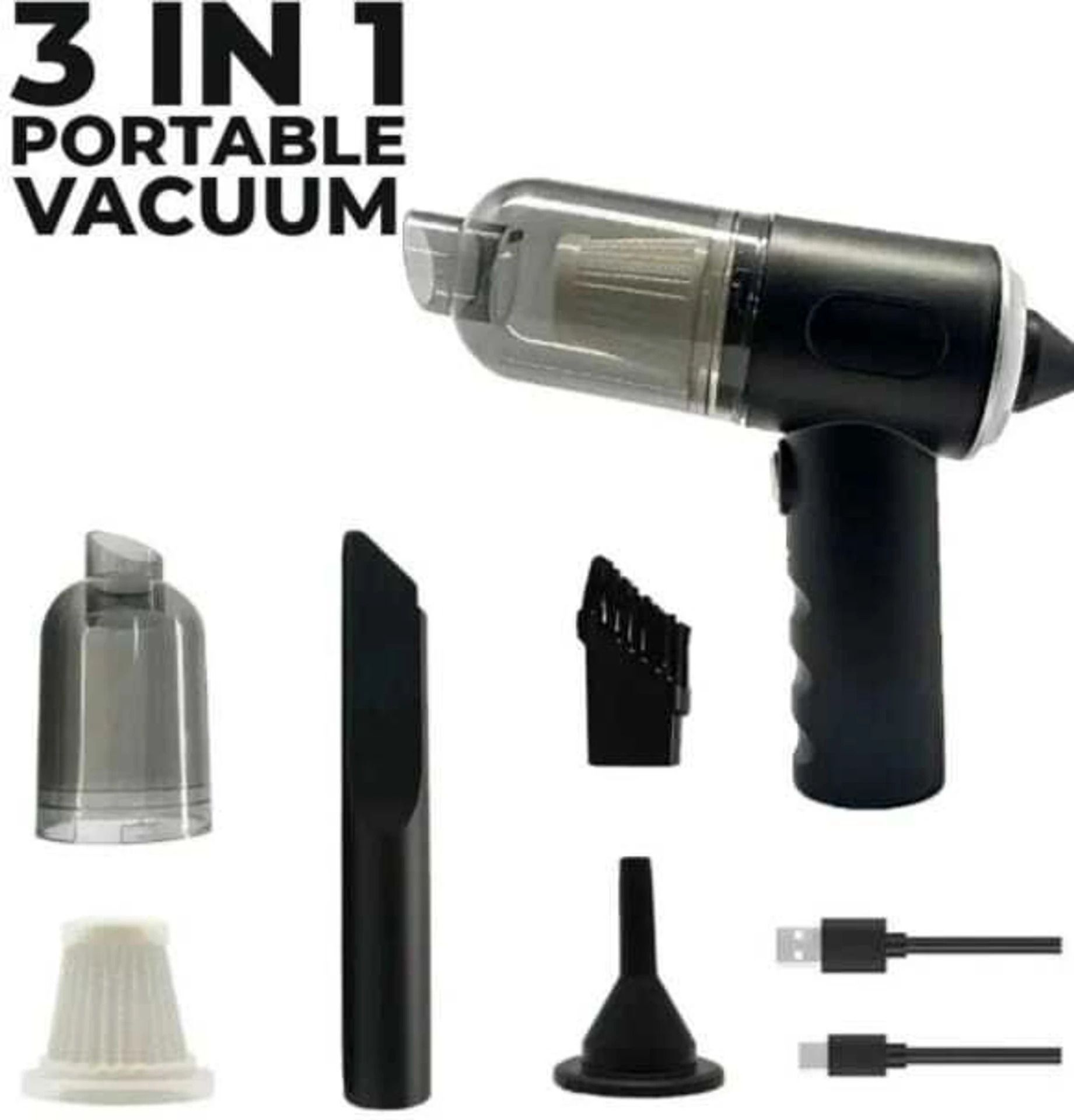 SELARKA ENTERPRISE 3 in 1 Portable Vacuum Cleaner For Car And Home SE 3 IN 1 Vehicle Interior Cleaner-image-5