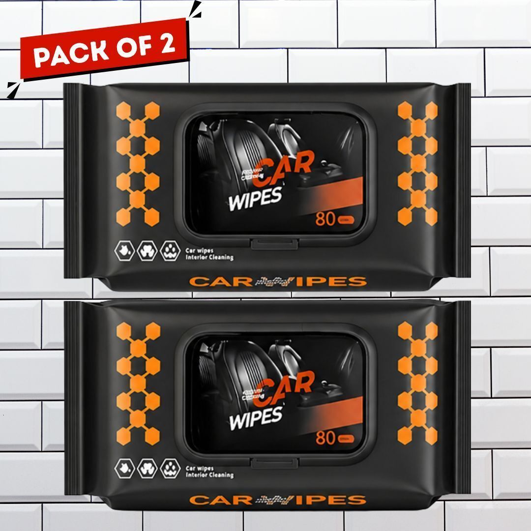 Enhances shine Gloss Finish Wipes 2 PCS Vehicle Interior Cleaner-image-48