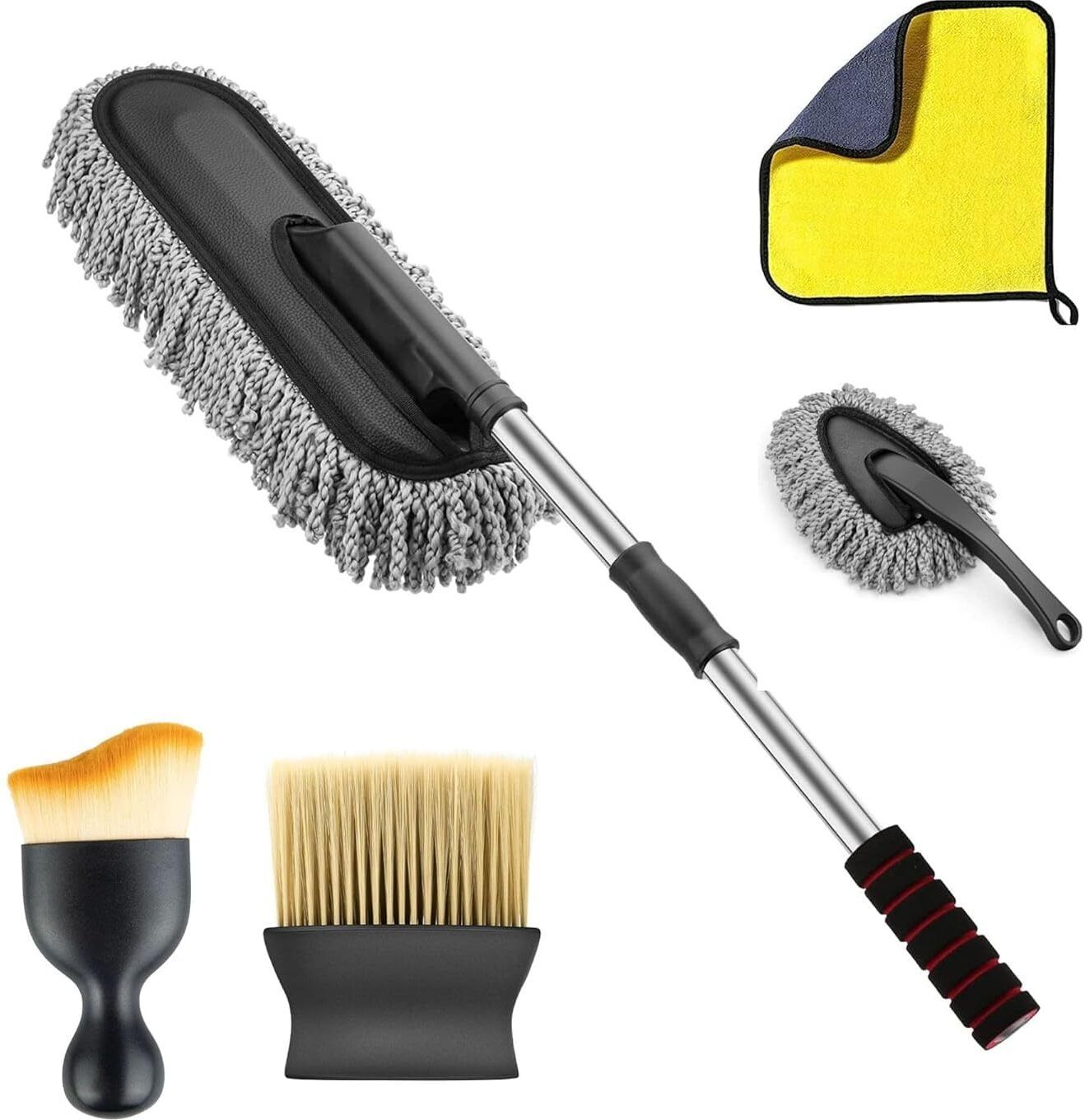 Car Duster Kit for Car Cleaning, 5 PCS Microfiber Car Combo Combo-image-37
