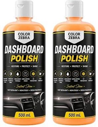 color zebra Dashboard Polish 500 mL (Pack of 2) | Restore & Protect Dashboard B0H7PLVBNZ Vehicle Interior Cleaner-picture-10