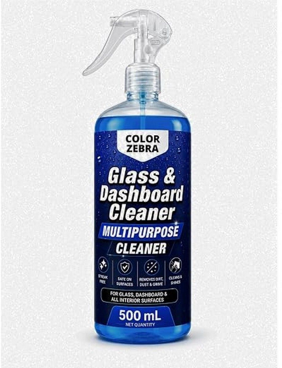 color zebra Glass & Dashboard Cleaner 500 mL| For Glass & Interior Surfaces B0H7WJLXMW Vehicle Interior Cleaner-picture-41