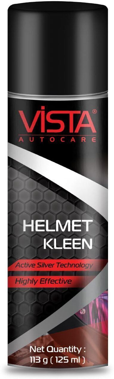 vista auto care Helmet Kleen- Helmet Cleaner Foam Spray Removes Dirt, Silver-Based Antibacterial 8906011472084 Vehicle Interior Cleaner-picture-11