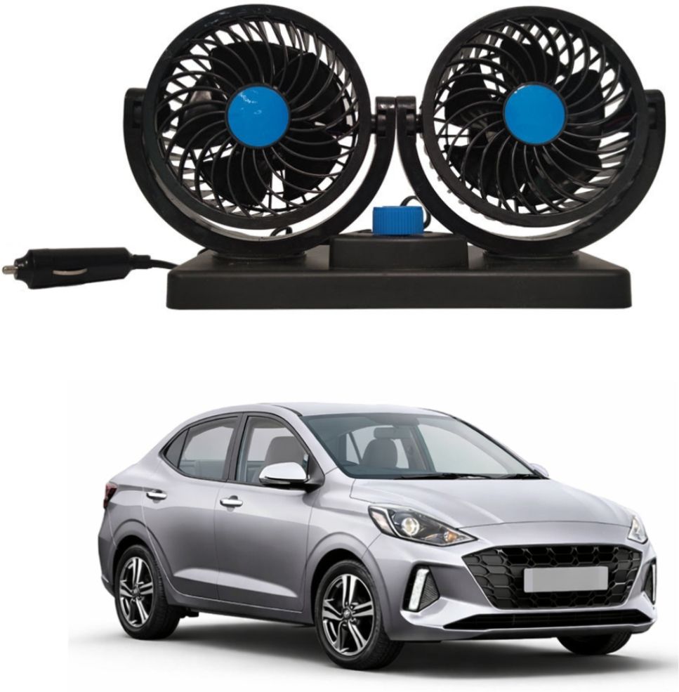 Dual Head 12V Car Dashboard Fan with Adjustable Speed Control D62 Car Interior Fan-image-22