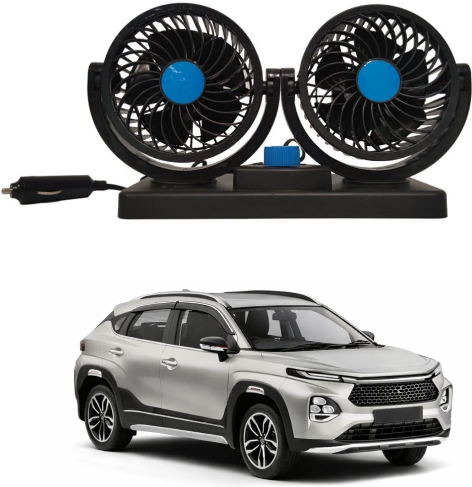 Dual Head 12V Car Dashboard Fan with Adjustable Speed Control D73 Car Interior Fan-image-13