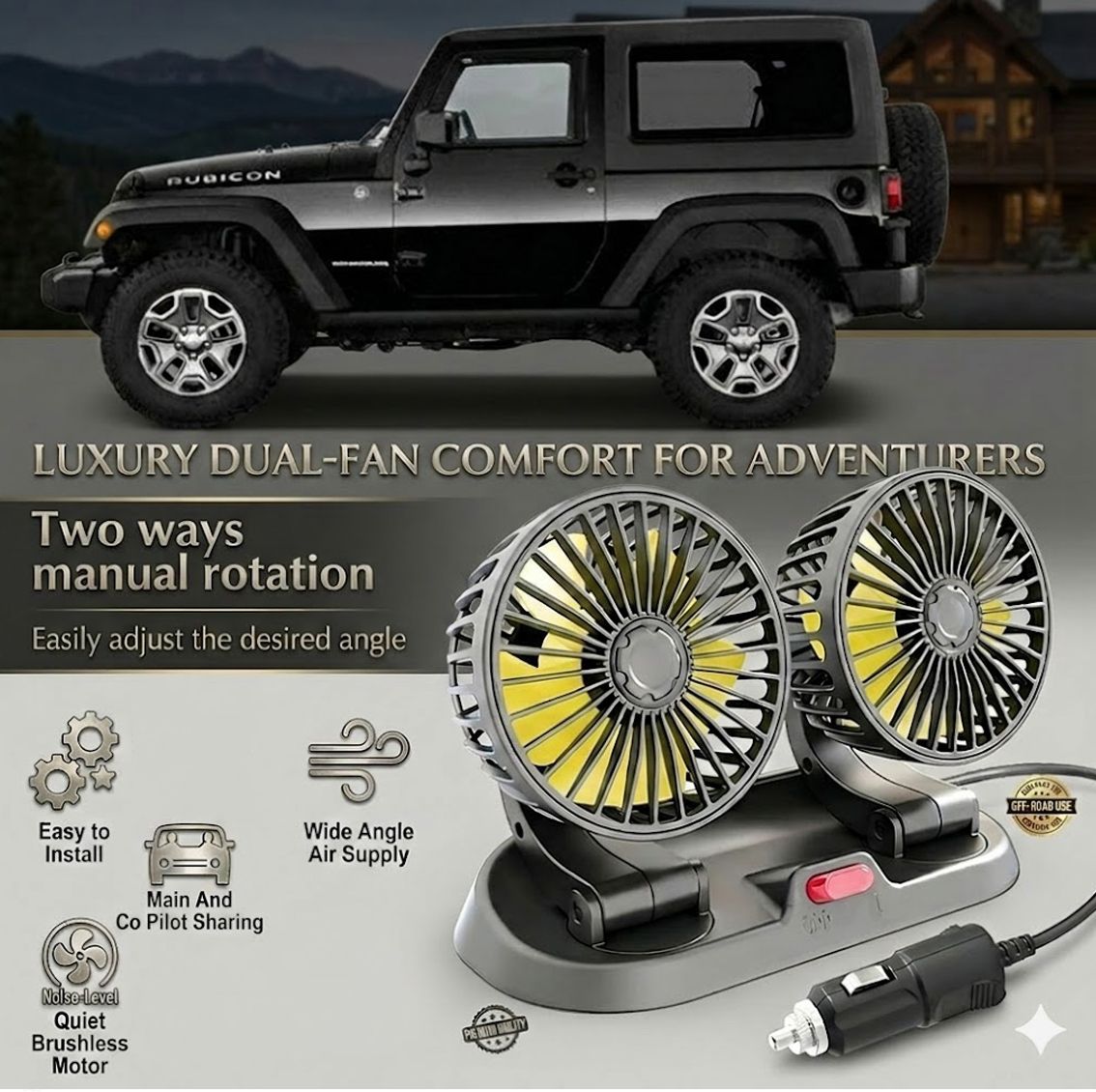 High Speed Moveable head Car Cooling Fan-12V M2O24 Car Interior Fan-image-42