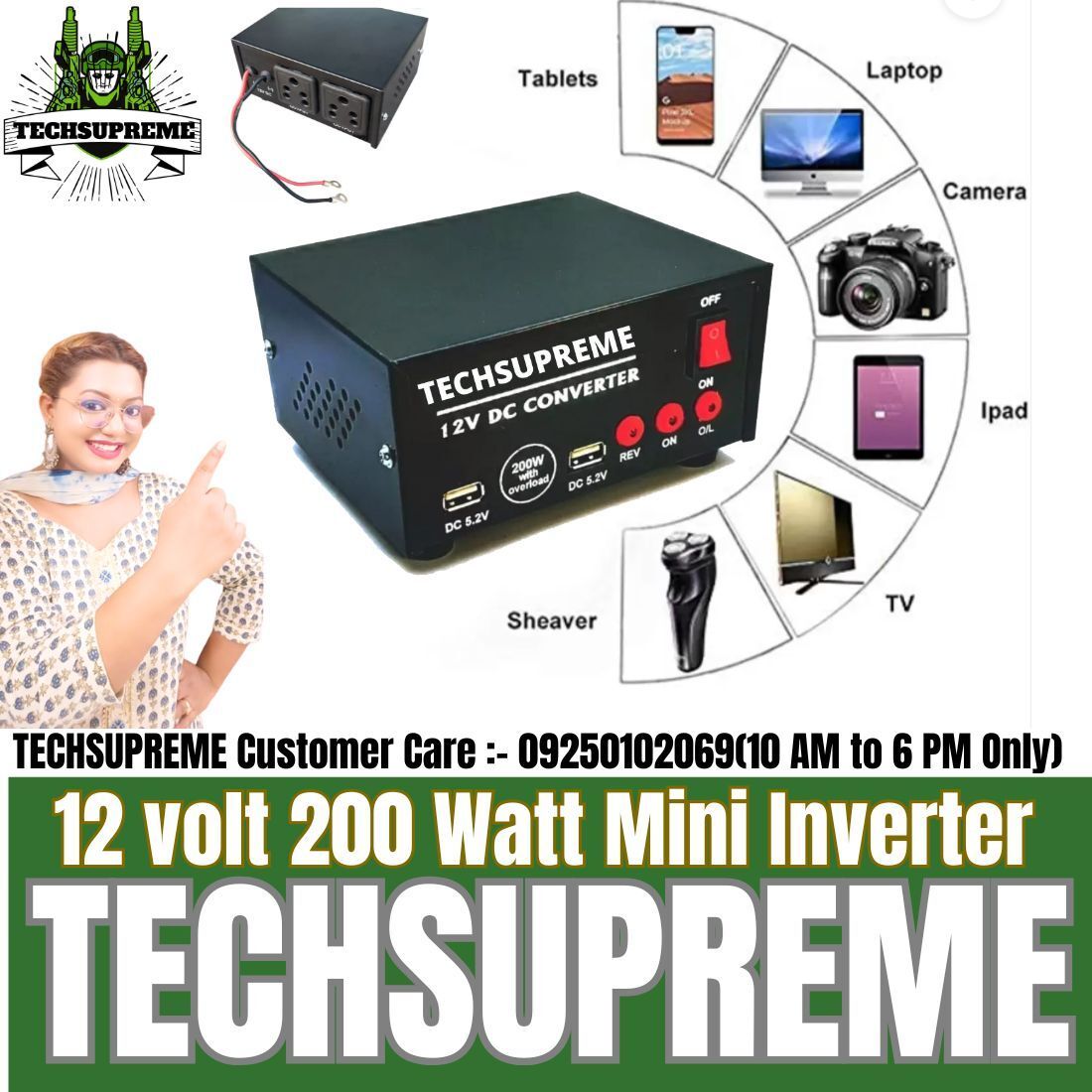 500 VA Square Wave Inverter