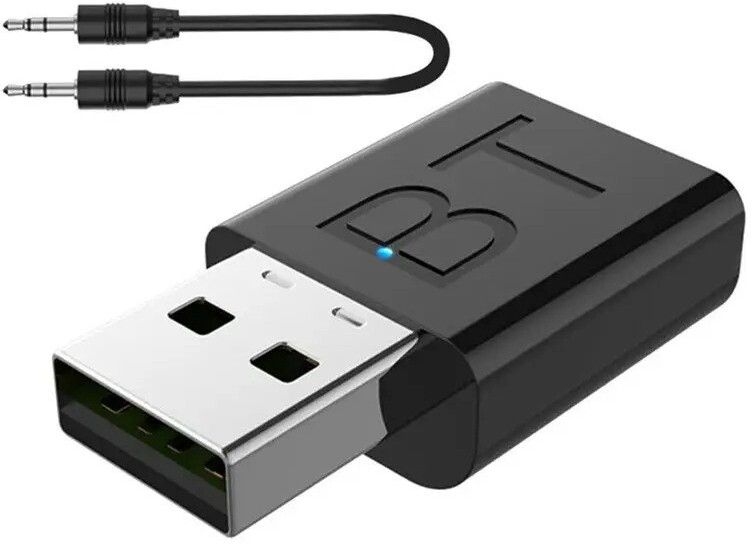 v5.0 Car Bluetooth Device with Audio Receiver, 3.5mm Connector, Adapter Dongle