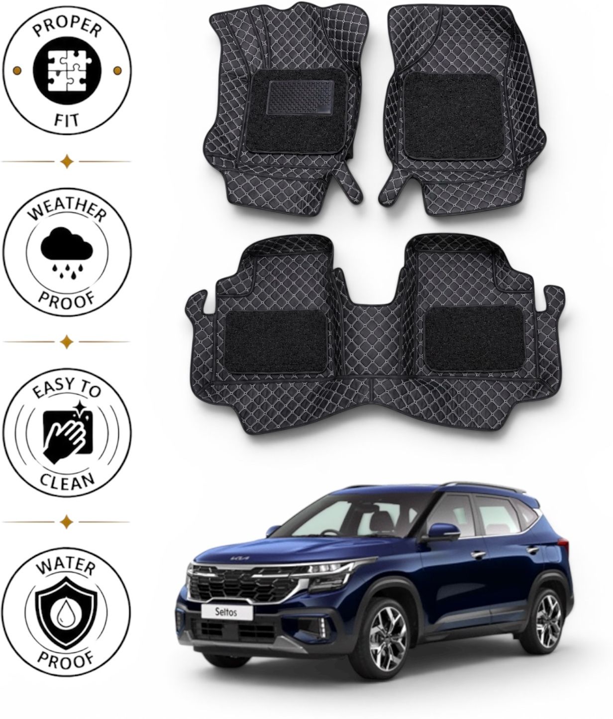 genfrid Leather 7D Mat For Kia Seltos-picture-32