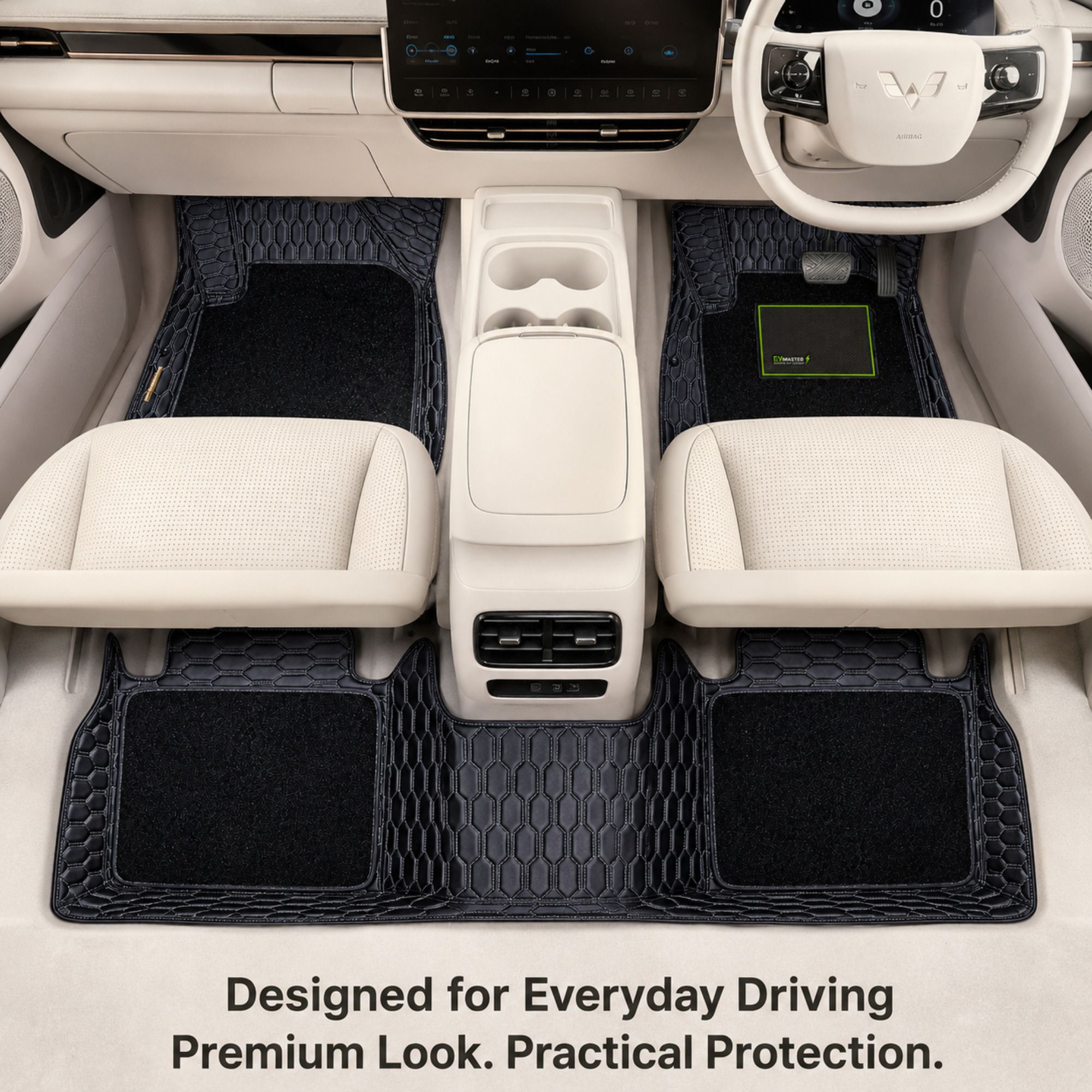 Fabric 7D Mat For VinFast VF 6, Car Floor Mat All-Weather Protection Custom Fit, Waterproof, Premium Car Foot Mats-image-2