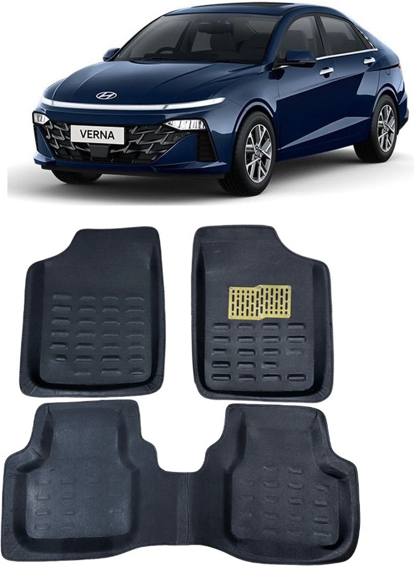 arnejaa Polyutherine 3D Mat For Hyundai Verna-picture-34