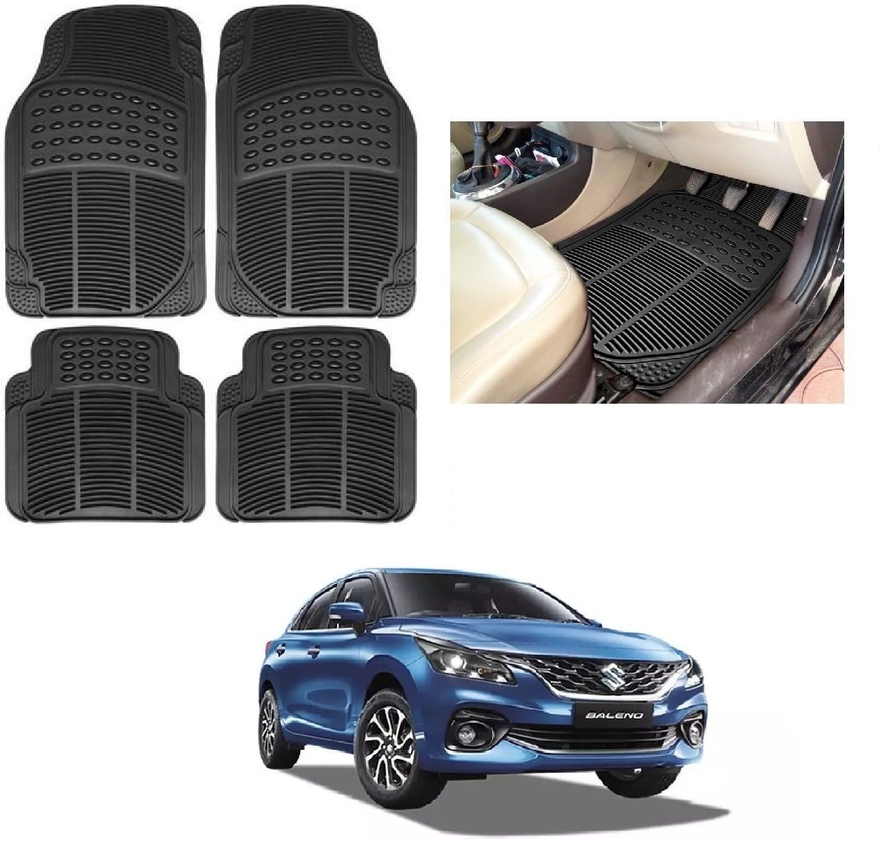 Rubber Standard Mat For Maruti Suzuki Baleno-image-22