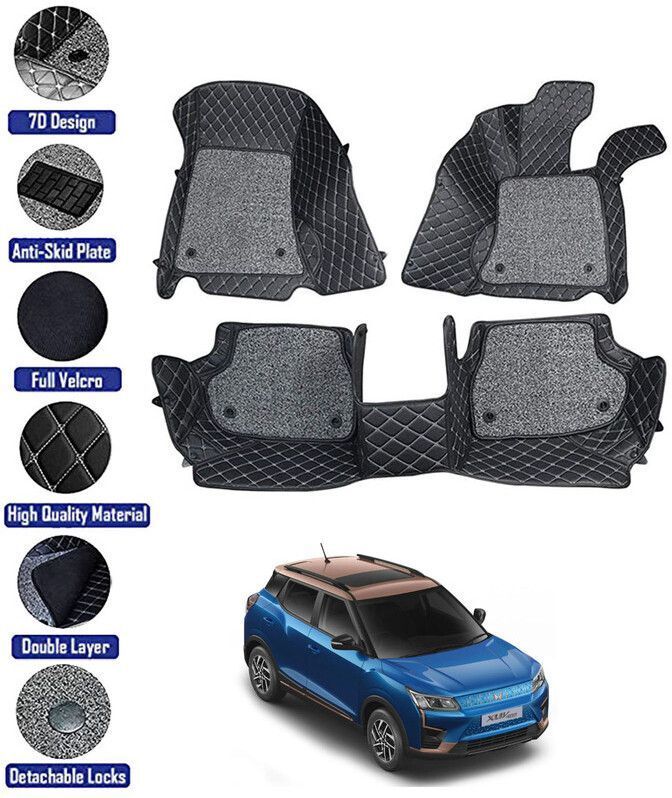 Leatherite 7D Mat For Mahindra Universal For Car-image-44