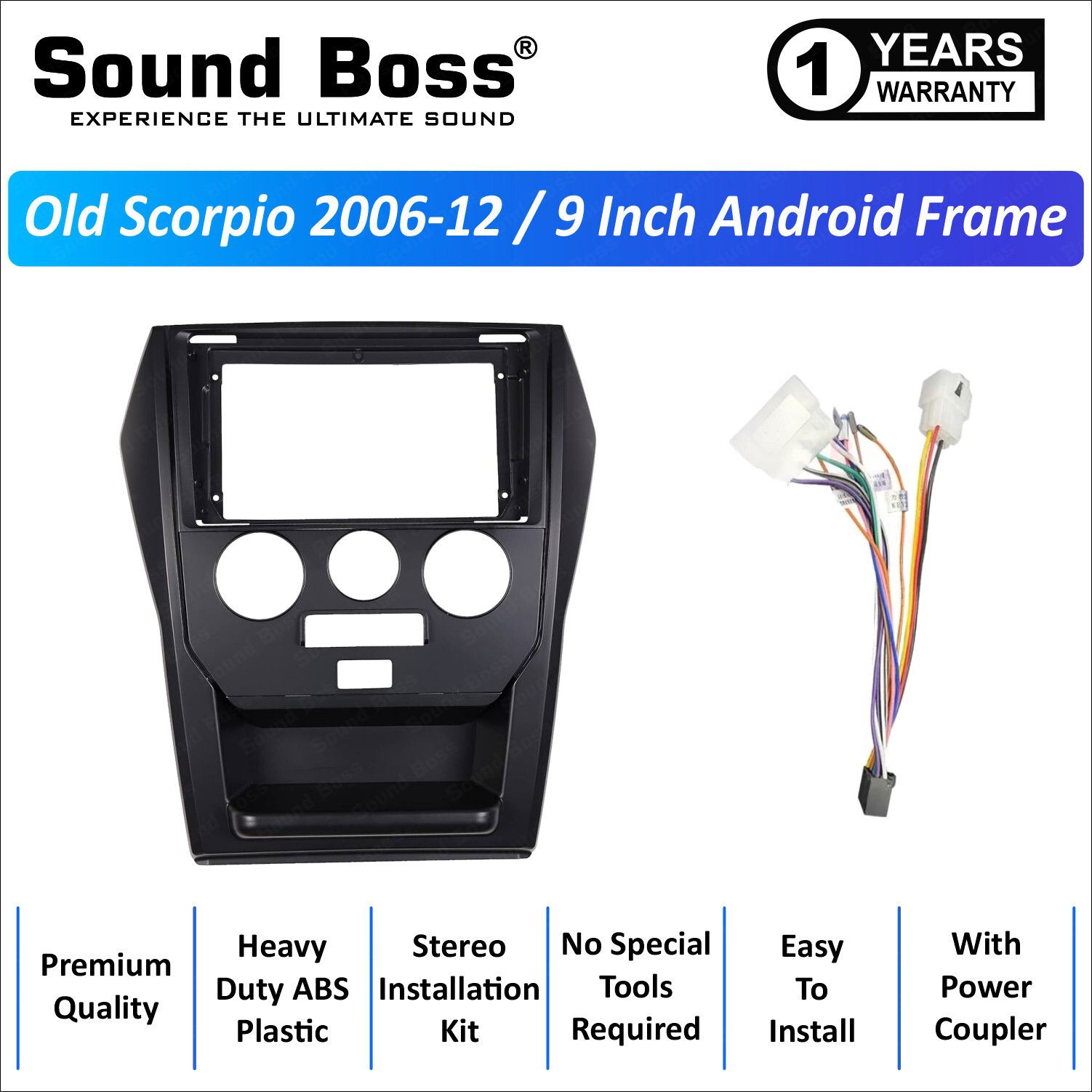 Scorpio 2006-12 9"Inch Frame for Android Car Stereo-image-36