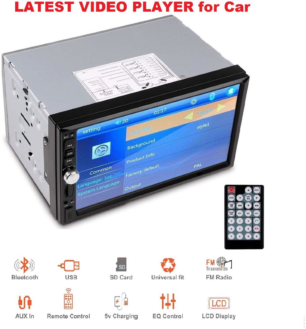 prokonai 7" TFT Touch VIDEO Pro+ Bluetooth/USB/Remote/Phone Charging - Diamond C0617 Car Stereo-picture-25