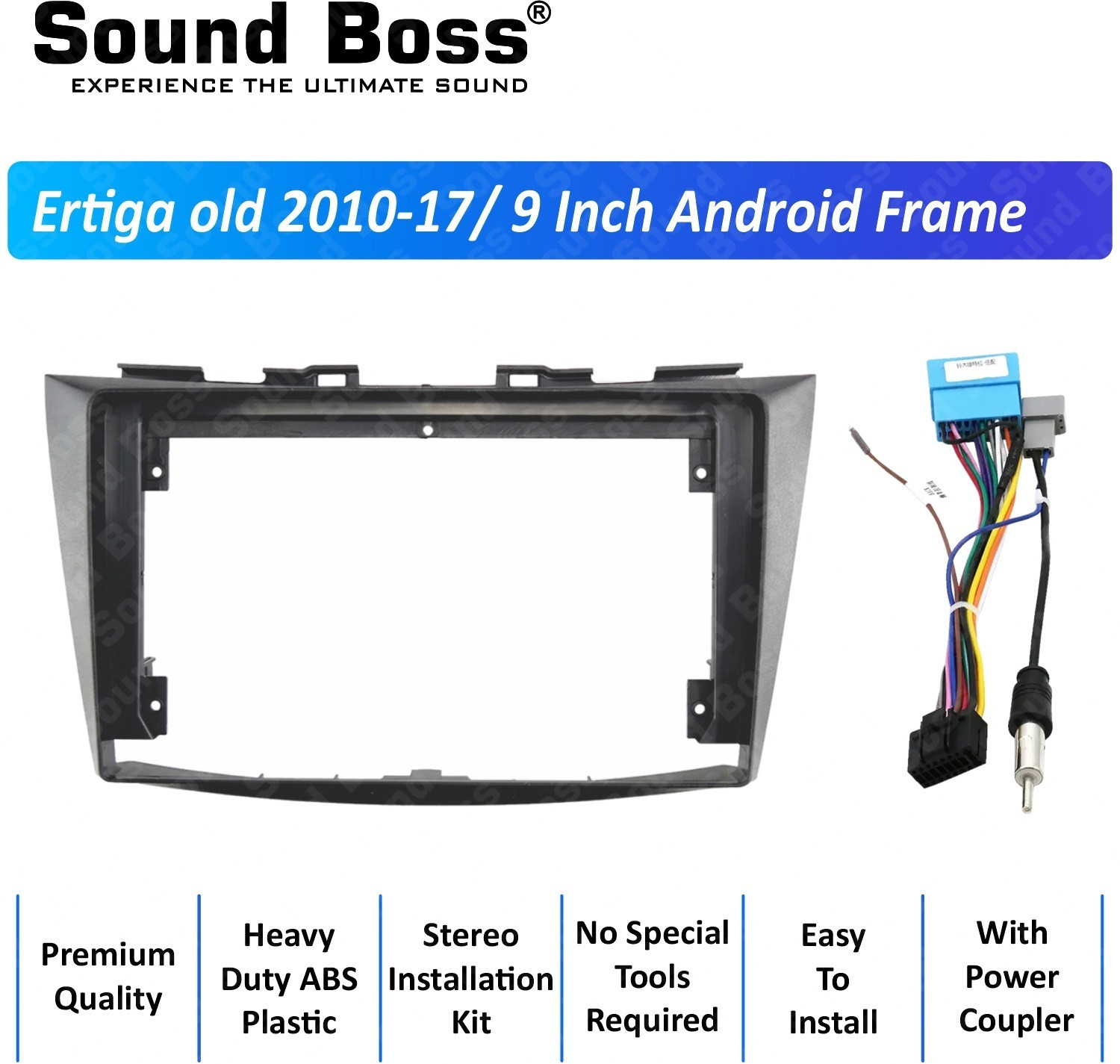 sound boss OLD ERTIGA 2010-17 9"Inch Frame for Android Car Stereo image 1