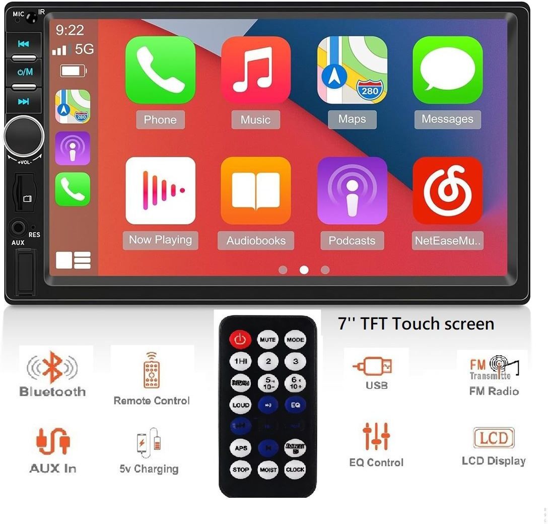 prokonai 7" TFT Touch VIDEO Pro+ Bluetooth/USB/Remote/Phone Charging - Diamond D0896 Car Stereo-picture-2