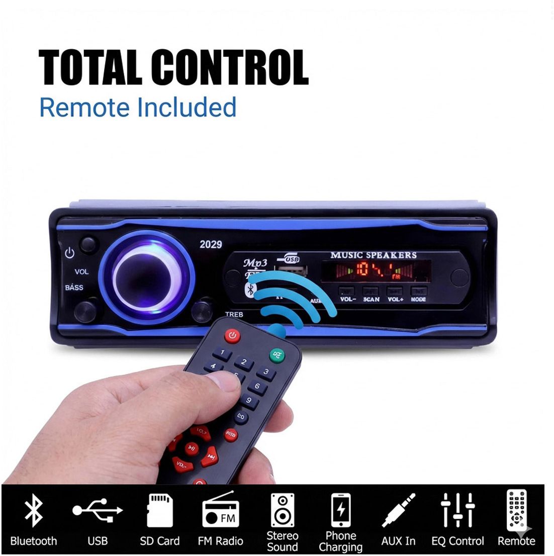 Universal Pro+ BLUETOOTH/USB/FM/AUX/SD/MP3 - PRLH4066 Car Stereo-image-24