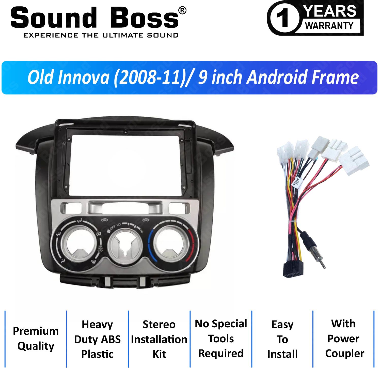 OLD INNOVA 2008-11 9"Inch Frame for Android Car Stereo-image-27