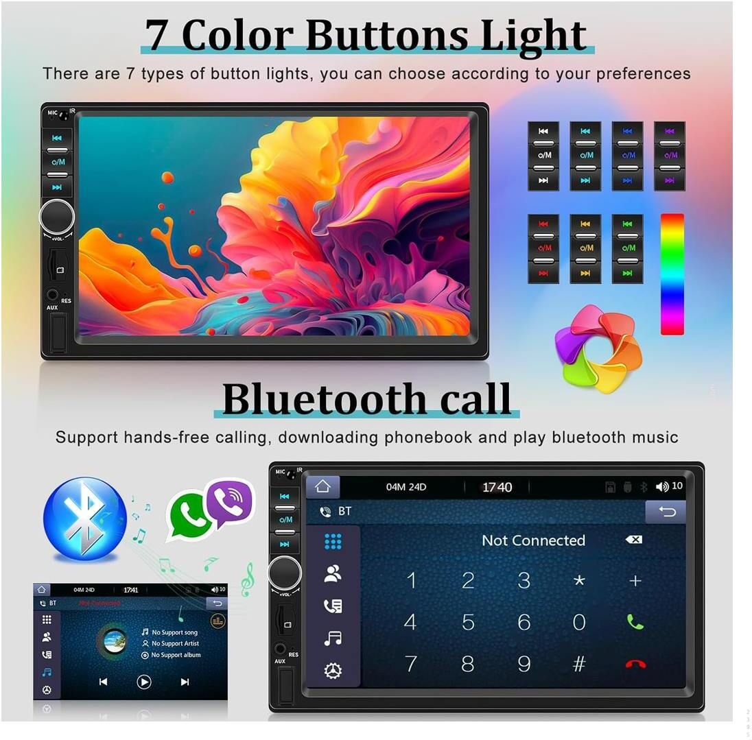 prokonai 7" TFT Touch VIDEO Pro+ Bluetooth/USB/Remote/Phone Charging - Diamond B2395 Car Stereo-picture-21