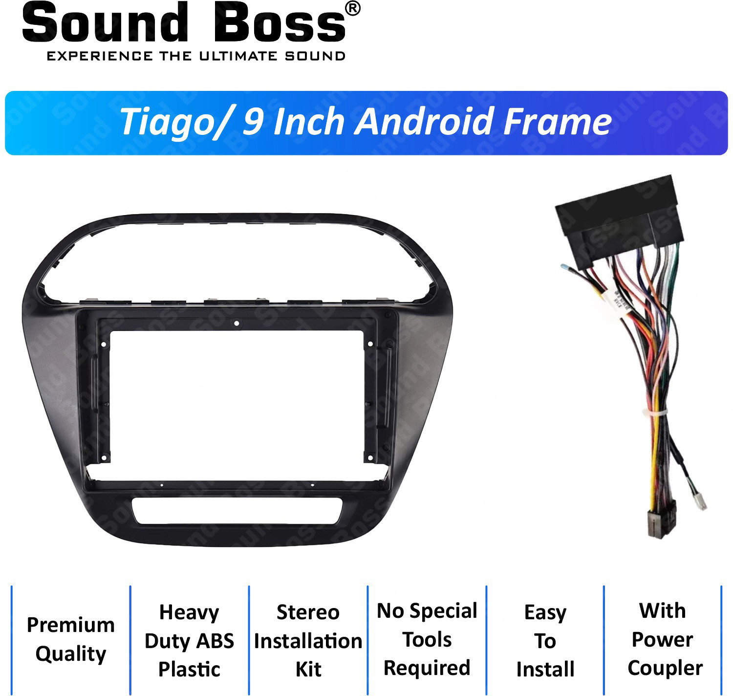 sound boss TIAGO 9"Inch Frame for Android Car Stereo image 1