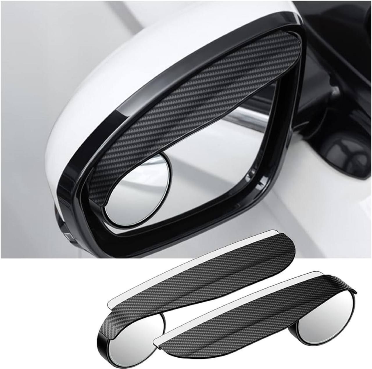 zinnia Car Mirror Protector, Mirror Rai Carbon Fiber Look Anti-Rain Eyebrow Protector Polyester Car Mirror Cover-picture-16