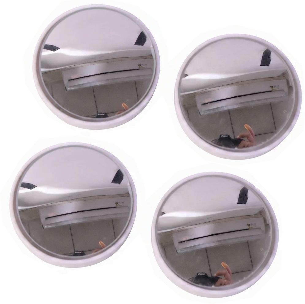 gift corner Wide Angle Blind Spot Mirror Round Convex HD Stick 2 pair Car Mirror Rain Blocker-picture-3