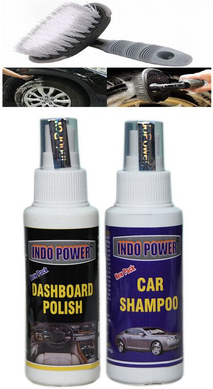 indopower Dashboad polish 100ml.+Car Shampoo 100ml.+All Tyre Cleaning Brush Combo-picture-28