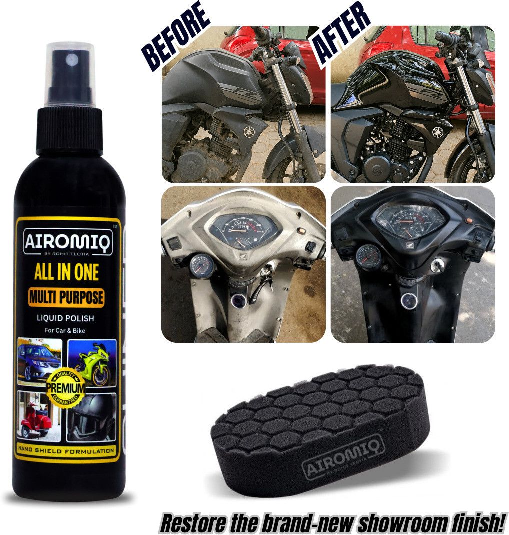 Liquid Car Polish for Exterior, Dashboard, Metal Parts, Tyres, Bumper, Chrome Accent, Headlight, Leather-image-18
