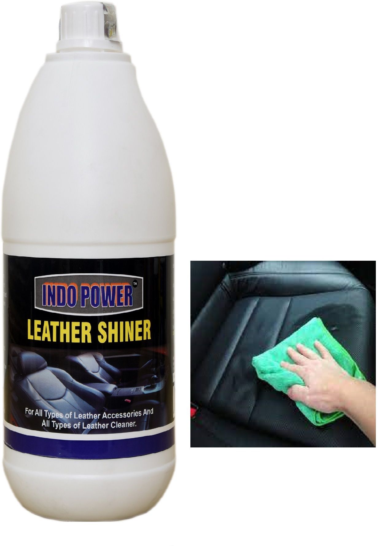 indopower BPp2113-LEATHER SHINER 1ltr. Combo-picture-13