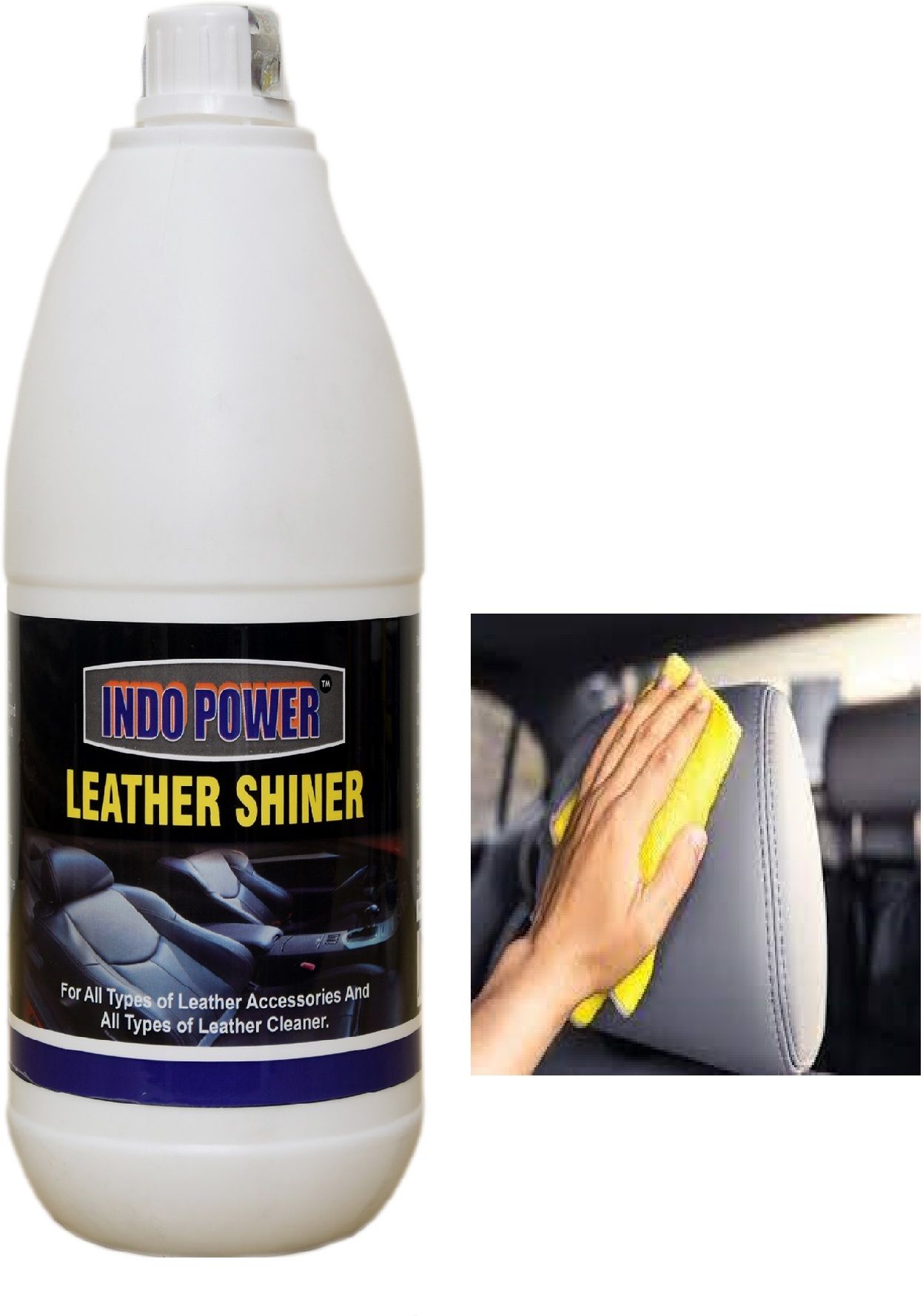indopower BPp2102-LEATHER SHINER 1ltr. Combo-picture-22