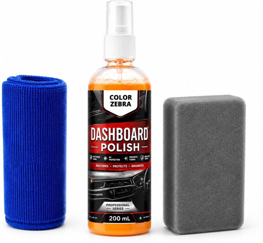 color zebra Dashboard Polish 200 mL Spray (Kit) Combo-picture-43