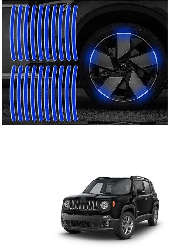 A-Blue Reflective Car Tyre Rim Design to Glow at Night Car Reflector Light-image-7