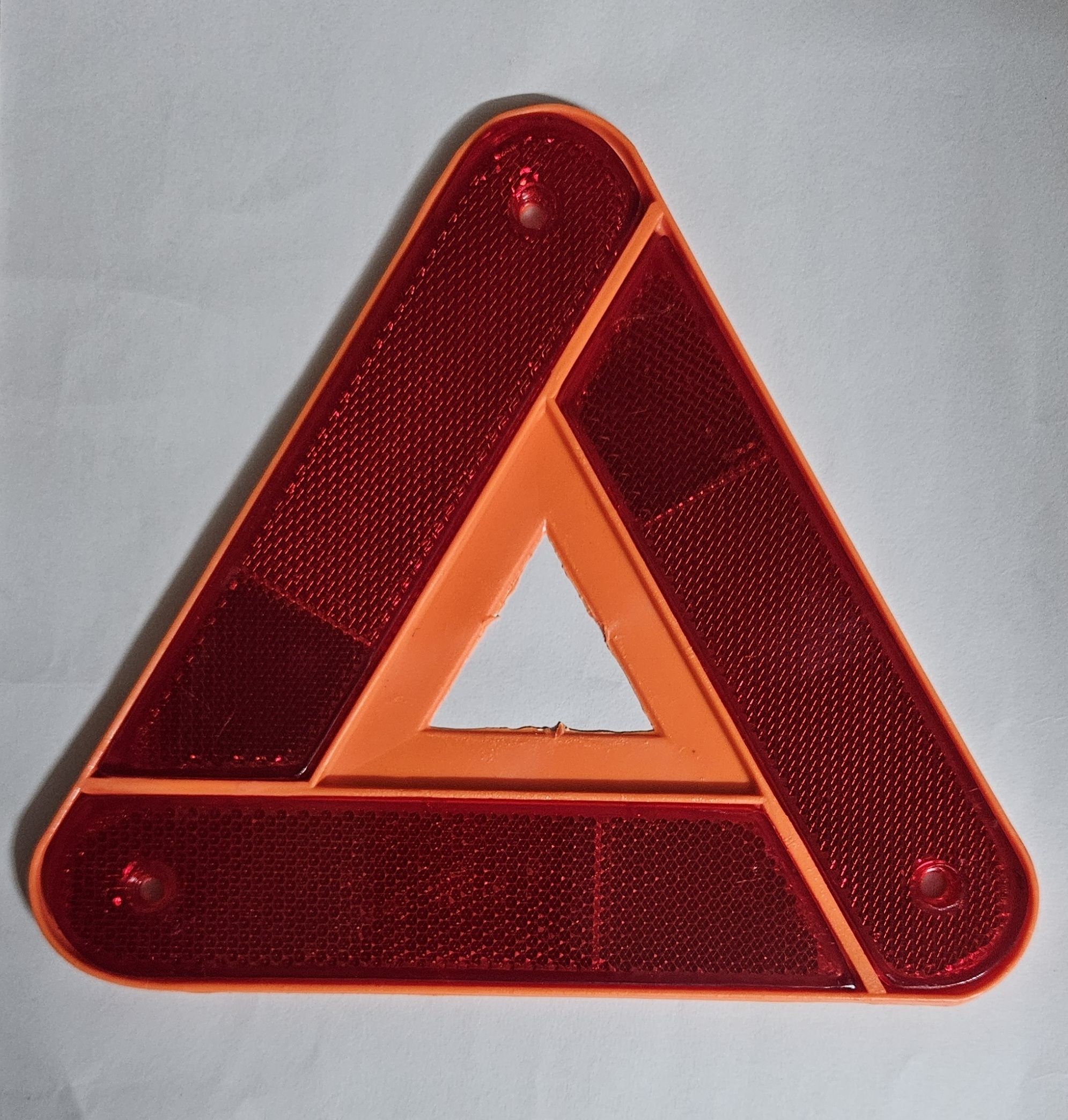 REFLECTIVE EMERGENCY A WARNING TRIANGLE 444 no Car Reflector Light