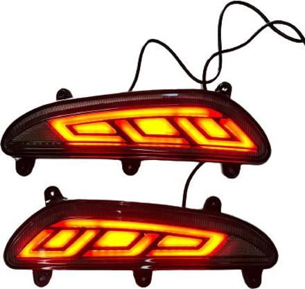 Rear Bumper Reflector LED Compatible for Hyundai Elite (2015 - 2017) - Set of 2 Car Reflector Light