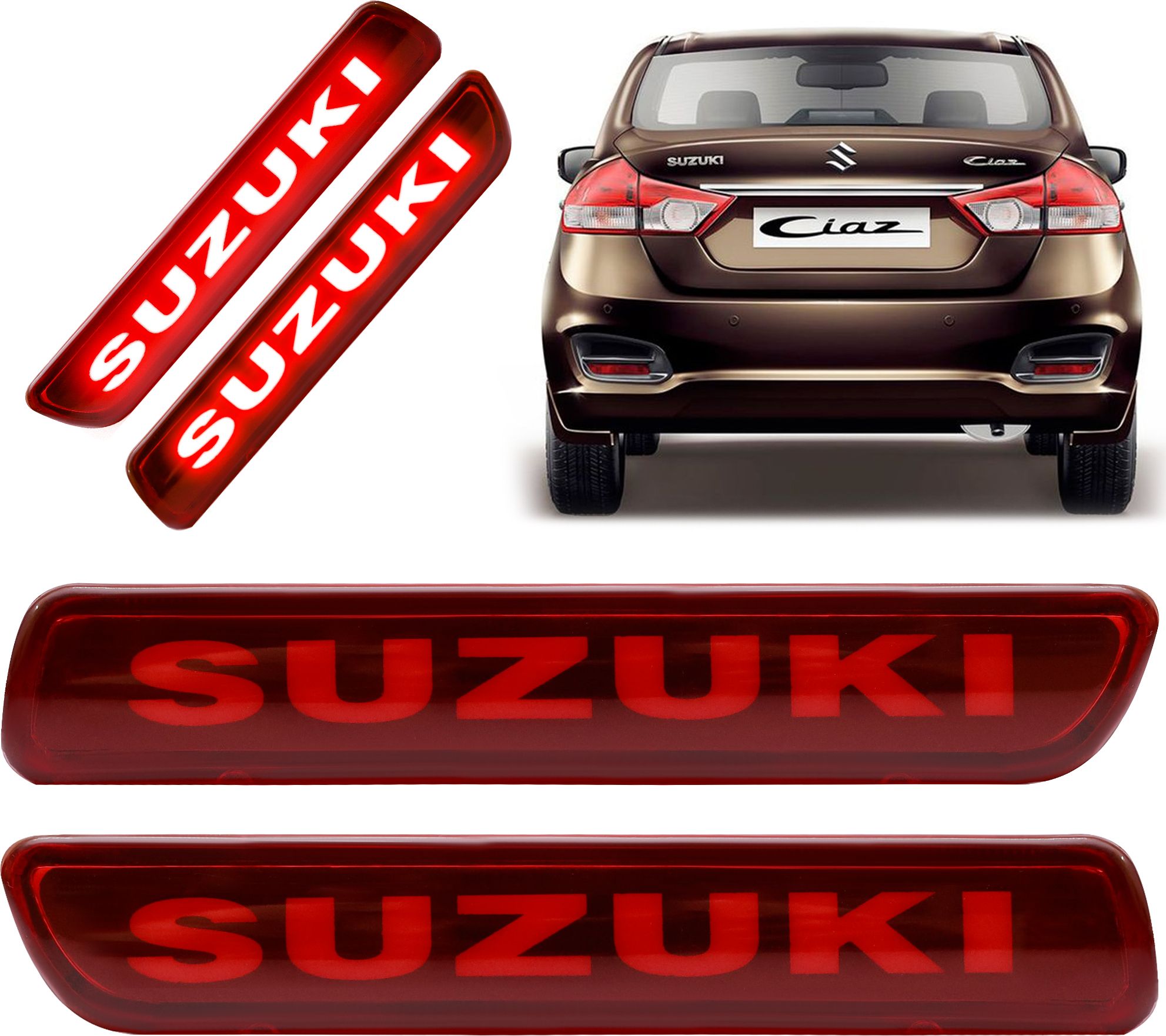 Maruti Ciaz Rear LED Reflector Brake Light For All models OEM Fit Car Reflector Light-image-28