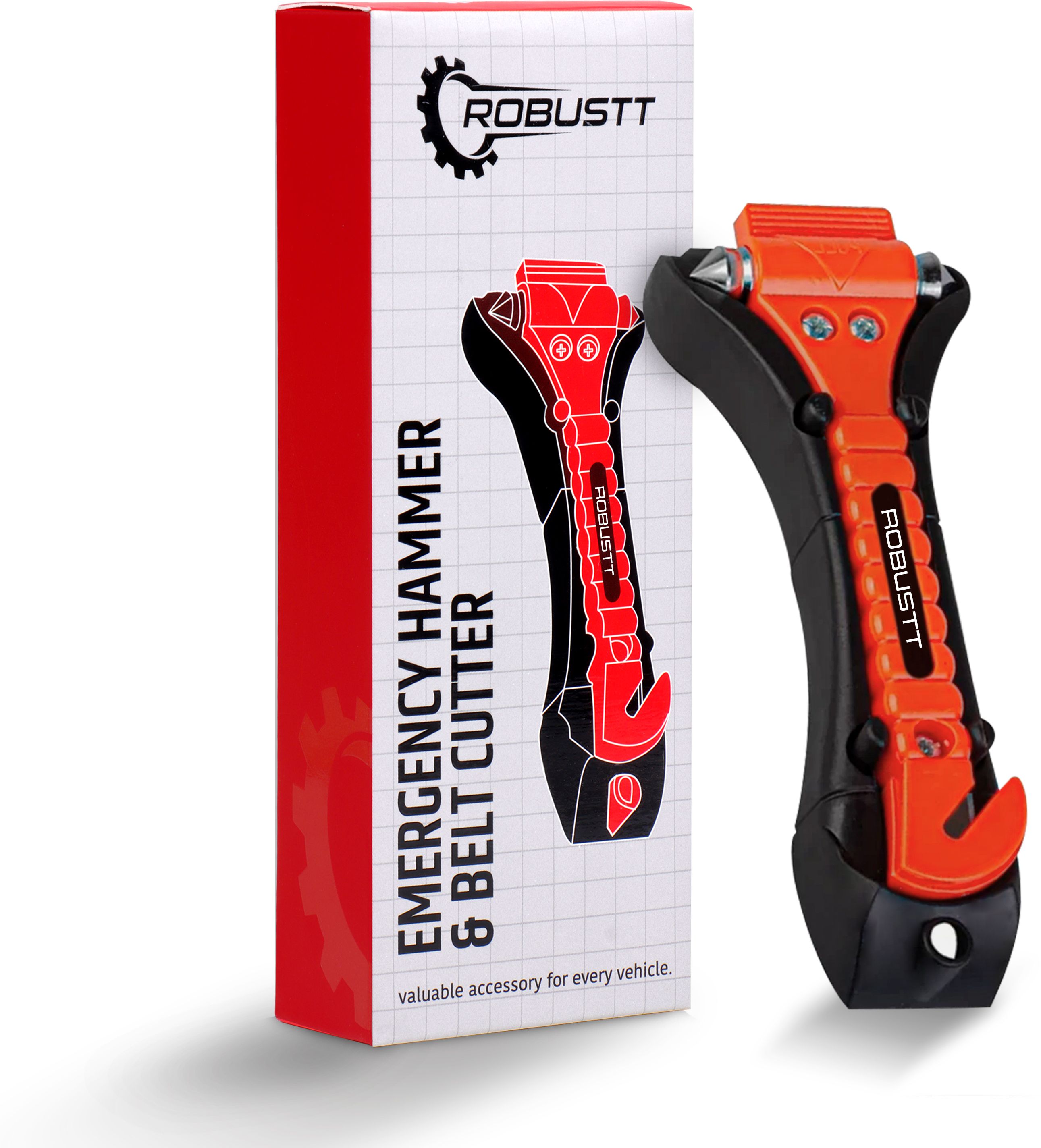 Emergency Escape Tool |Seat Belt Cutter |Vehicle Window Glass Breaker Pack of 1 Car Safety Hammer